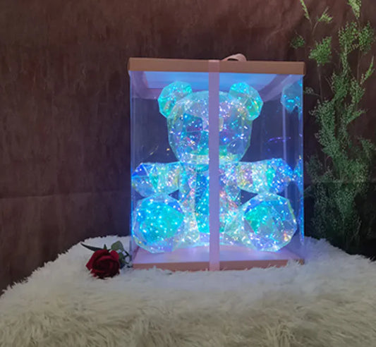 Colorful PVC LED Light Bear &amp; Heart Decorations