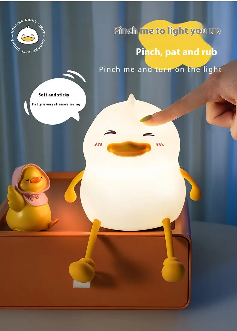 Small Silicone Duck Night Lamp