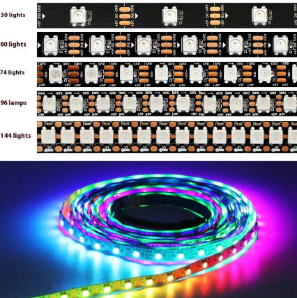 Faixa de luz USB GlowFlex 5V