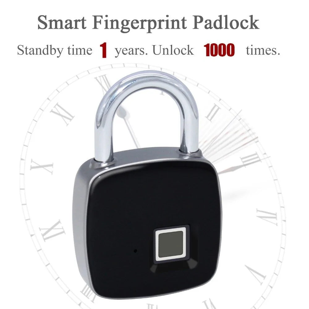 BioSecure Lock – Waterproof Fingerprint Padlock