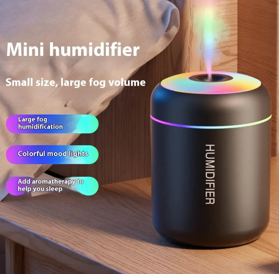 Compact 7-Color LED Quiet Humidifier