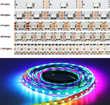 Faixa de luz USB GlowFlex 5V