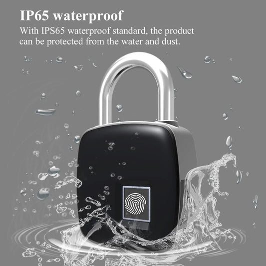 BioSecure Lock – Waterproof Fingerprint Padlock