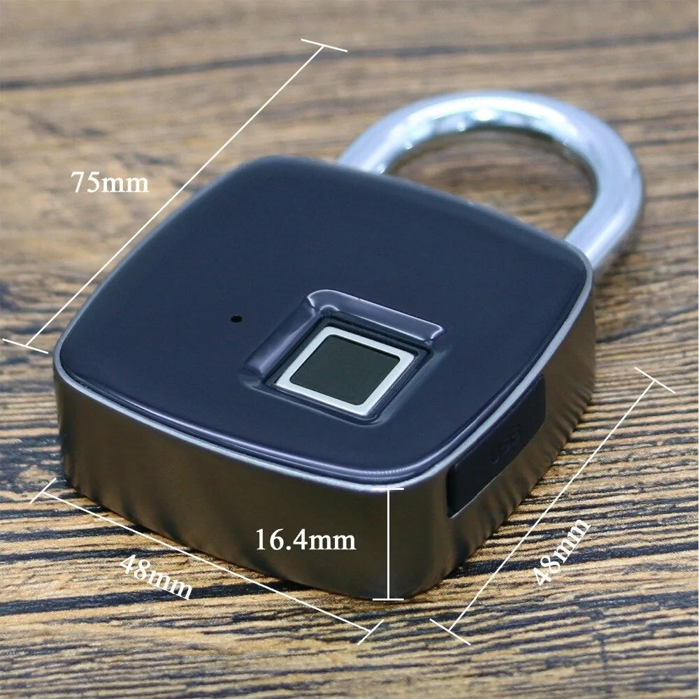 BioSecure Lock – Waterproof Fingerprint Padlock