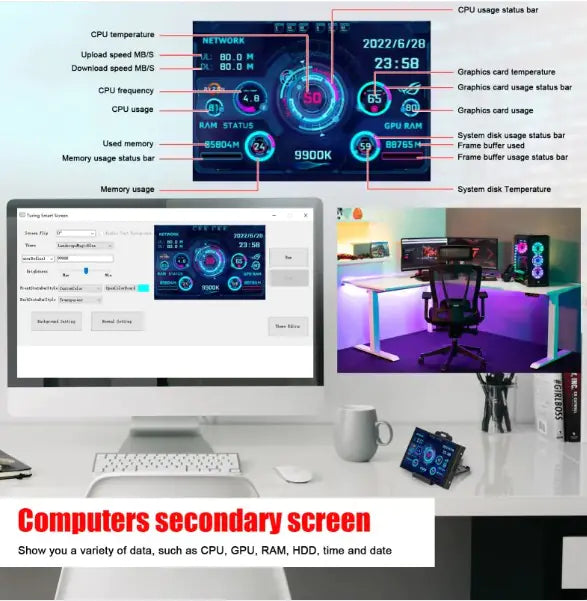 3.5-inch USB Mini Monitor