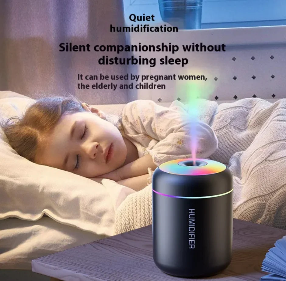 Compact 7-Color LED Quiet Humidifier