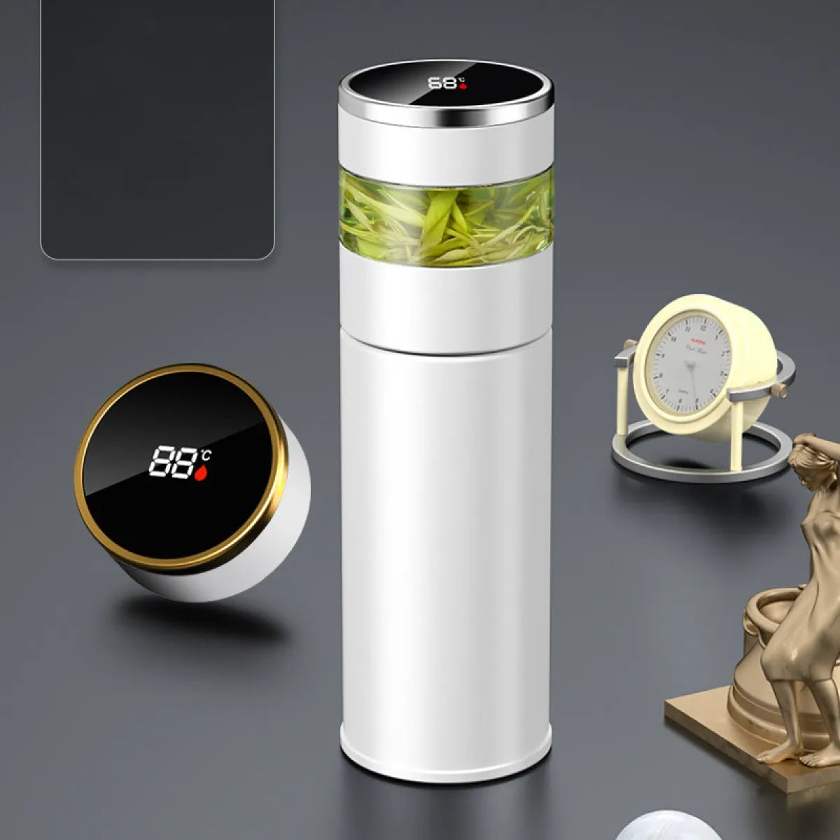 Men's Smart Stainless Steel Thermal Mug