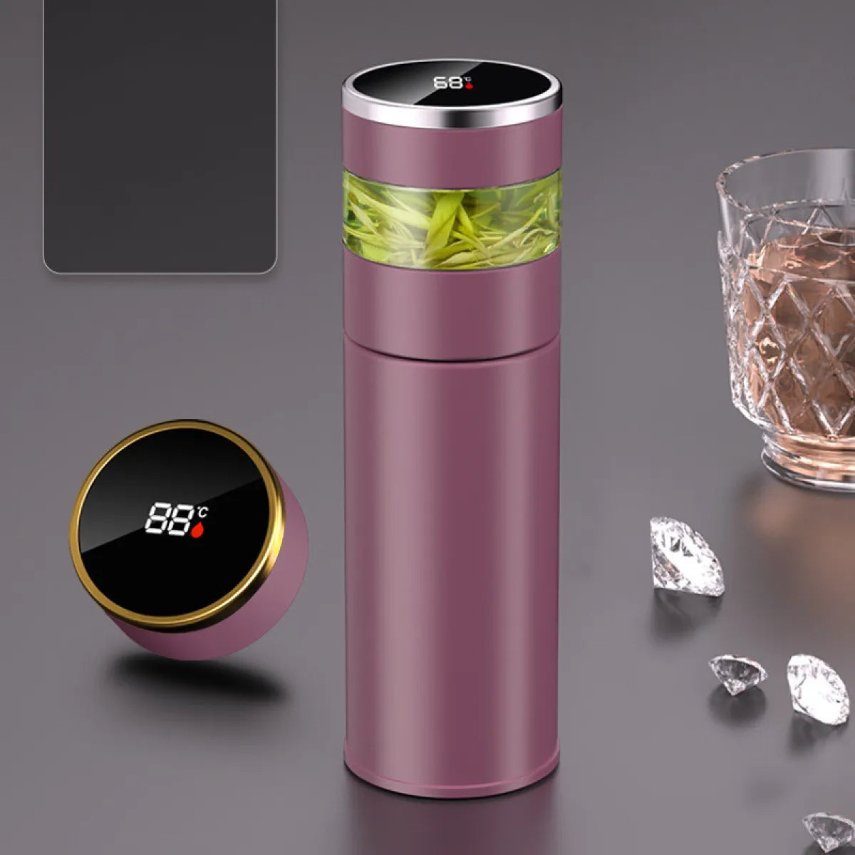 Men's Smart Stainless Steel Thermal Mug