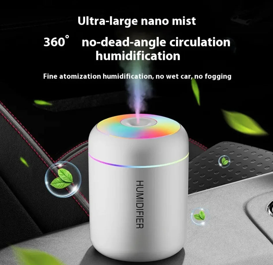 Umidificador compacto silencioso de LED de 7 cores