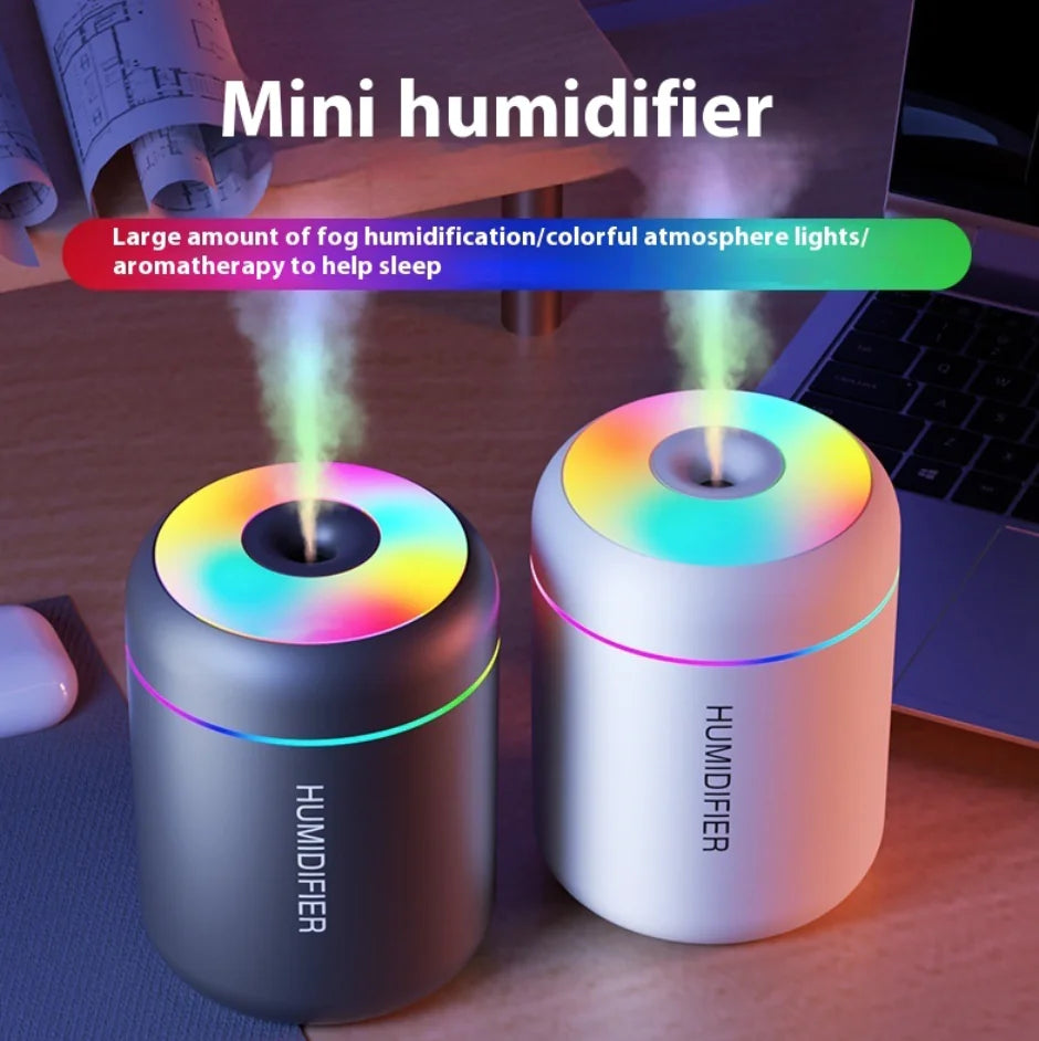 Compact 7-Color LED Quiet Humidifier