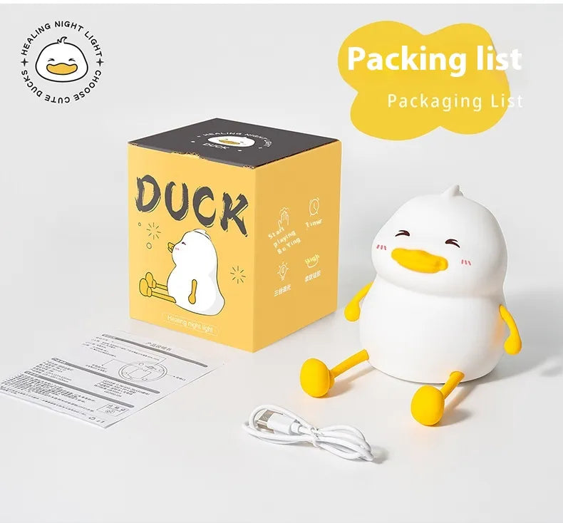 Small Silicone Duck Night Lamp